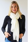 PLAIN SOFT SCARF - wint white